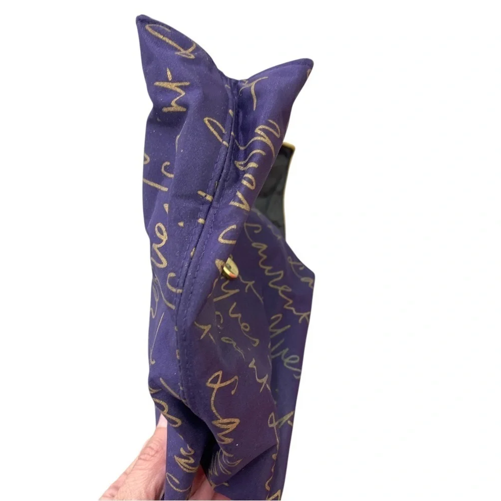 Yves Saint Laurent Purple and Gold Makeup bAg small
